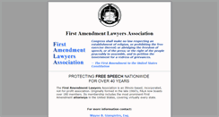 Desktop Screenshot of firstamendmentlawyers.org